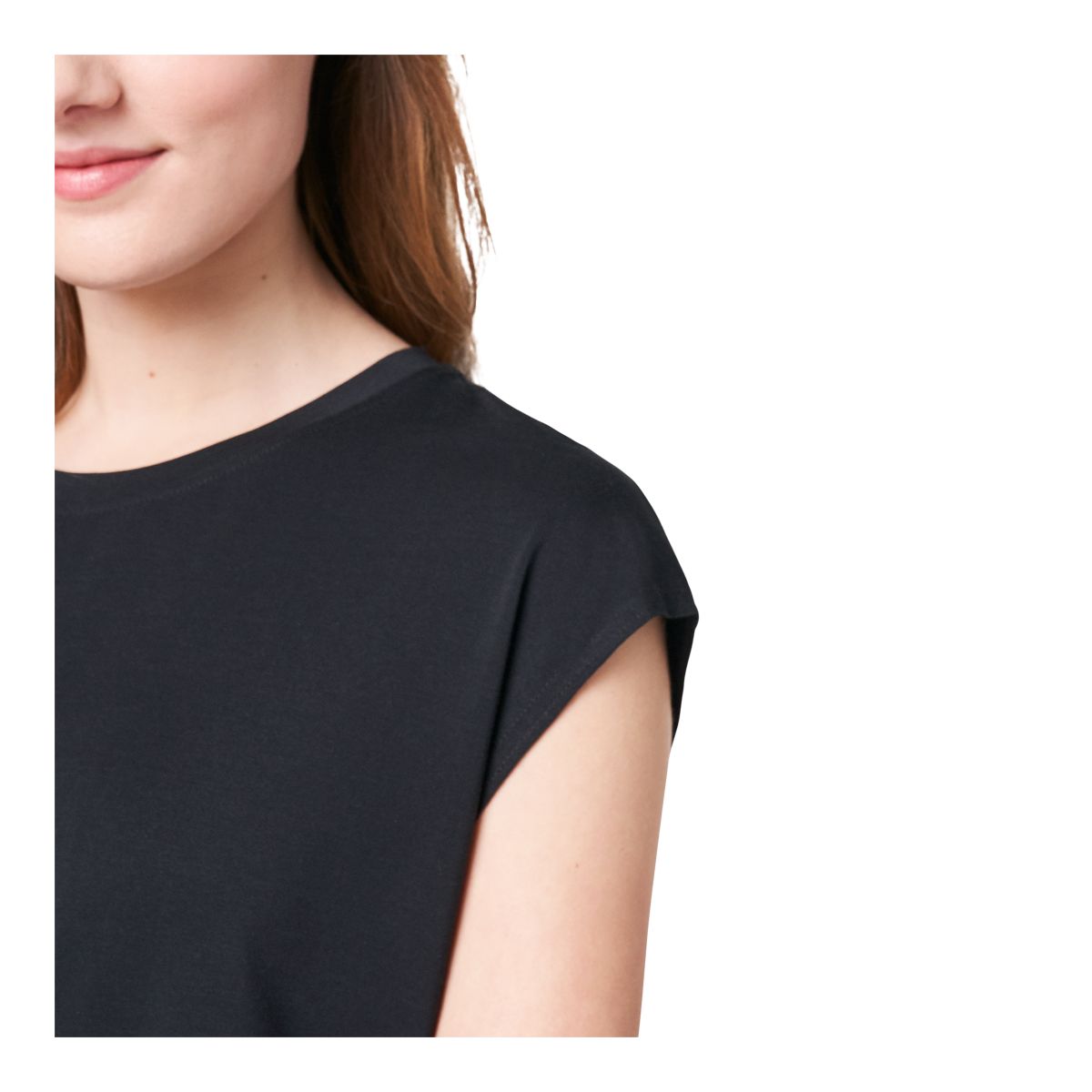 Friday FWD Women's Modal Short Sleeve Tunic Top, Relaxed Fit