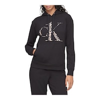 Calvin Klein Women's Glisten Pullover Hoodie Front_Flat