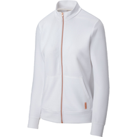 Skechers Women's GOWALK Everywhere Zip Up Fleece Jacket Front_Angled_Left