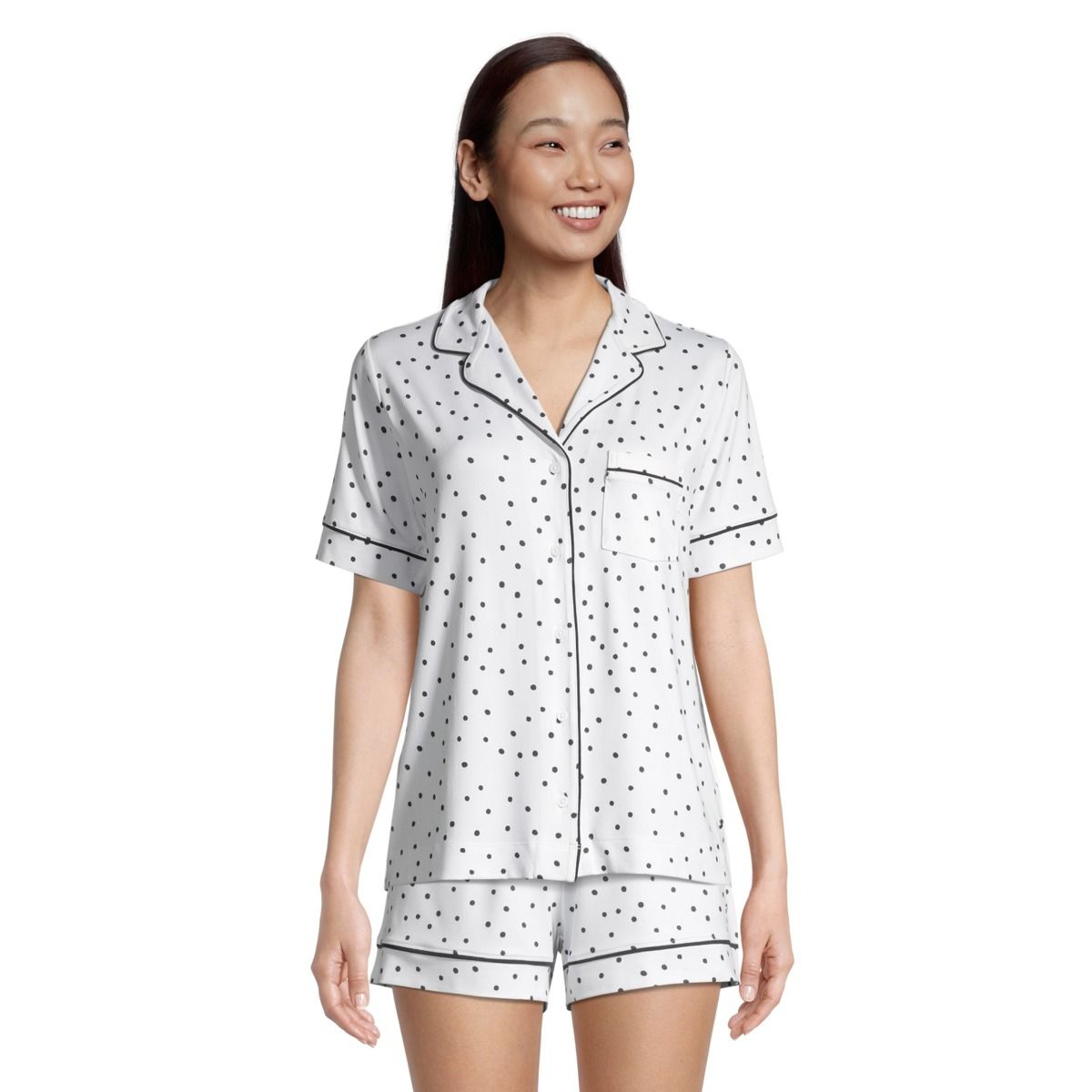 Ripzone Women's Rille Button Up Pajama Shirt
