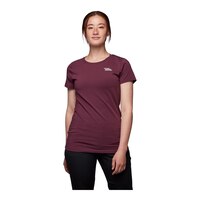 Black Diamond Women's Peaks T Shirt Front_Angled_Left