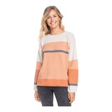 Roxy Women's Metro Sound Stripe Sweater Front_Angled_Left
