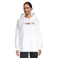 Converse Women's Spring Pullover Hoodie, French Terry, Oversized, Kangaroo Pocket Front_Flat