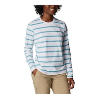 Columbia Women's Sun Trek™ Pattern Long Sleeve T Shirt Front_Angled_Right