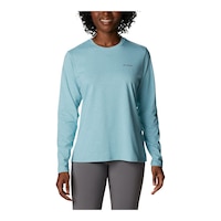 Columbia Women's Sun Trek™ Long Sleeve T Shirt Front_Flat