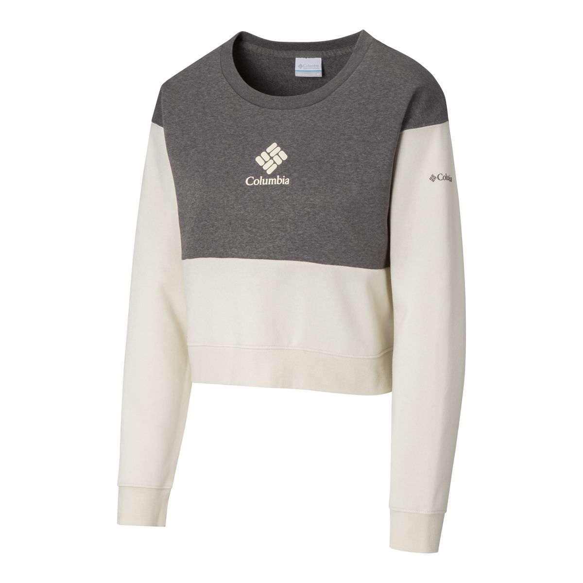 Columbia Women's Trek Colorblock Crewneck Crop Sweatshirt