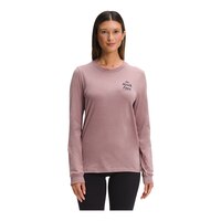 The North Face Women's Snowy Mountain Long Sleeve Cotton Hiking T Shirt Front_Flat