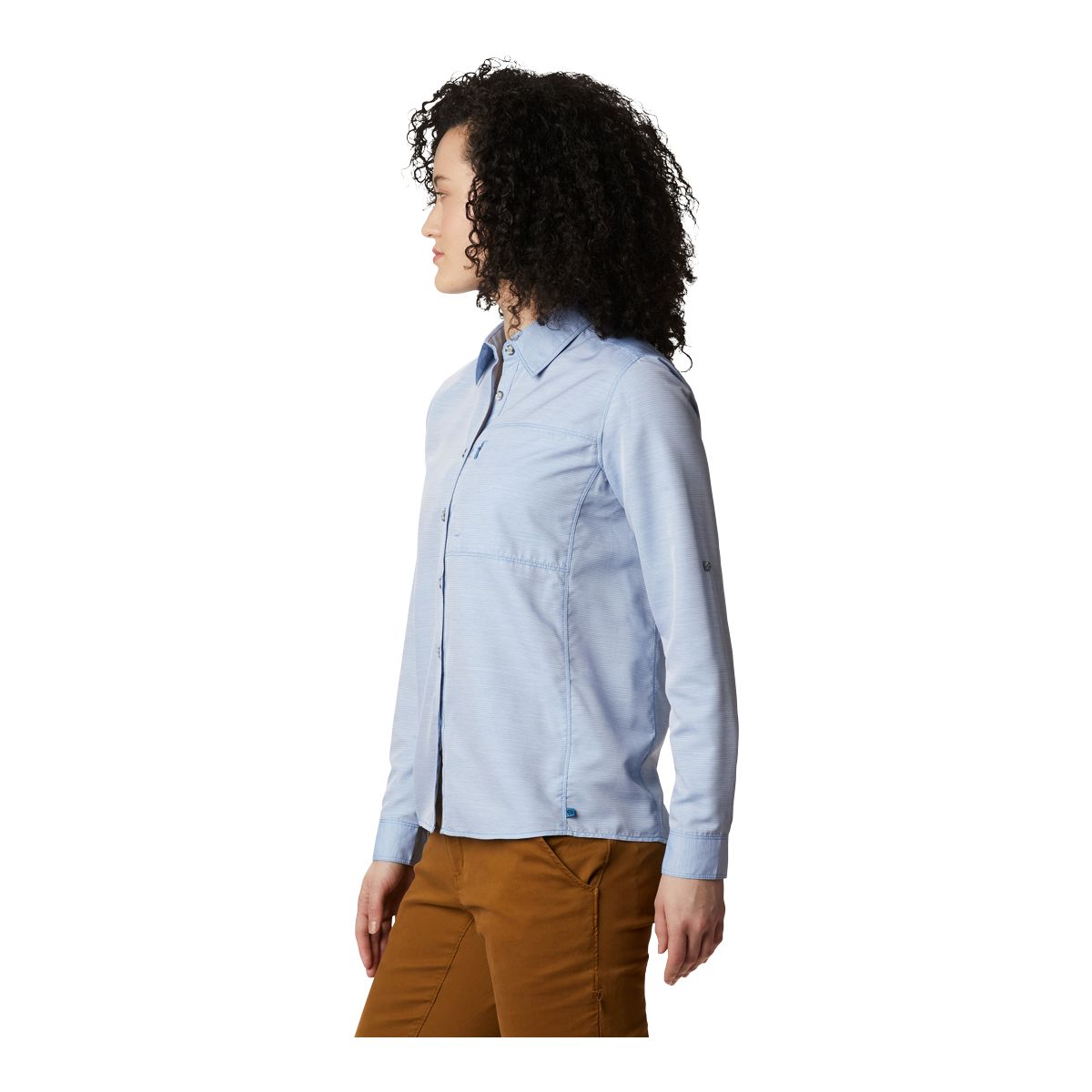 Mountain Hardwear Women's Canyon Long Sleeve Button Up Shirt, Quick Dry, UPF  50+