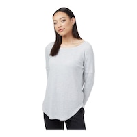 tentree Women's TreeWaffle Sweatshirt Front_Angled_Left