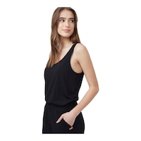 Tentree Women's Knit Tank Jumpsuit CloseUp