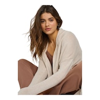 Everyday Sunday Women's The Lounge Cardigan, Relaxed Fit Front_Angled_Left