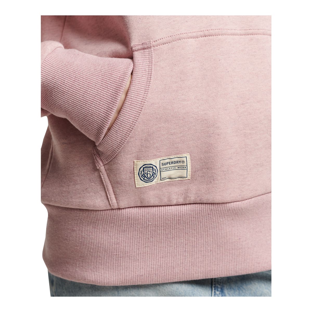 Superdry Women's Vintage Script Style College Pullover Hoodie, Kangaroo Pocket