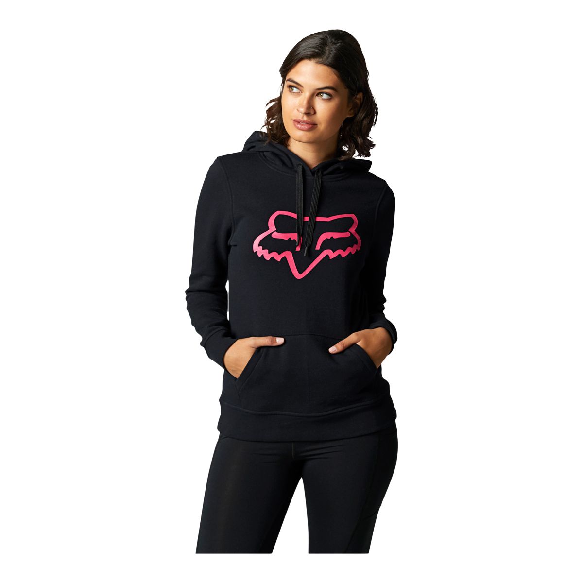 Fox Women's Boundary Pullover Hoodie, Midweight Fleece, Kangaroo Pocket