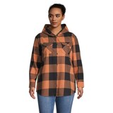 Ripzone Women's Apex Flannel Plaid Shirt, Plus Size Front_Flat