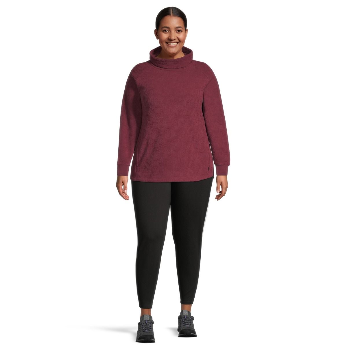 Woods Women's Copeland Turtleneck Fleece Sweatshirt, Plus Size