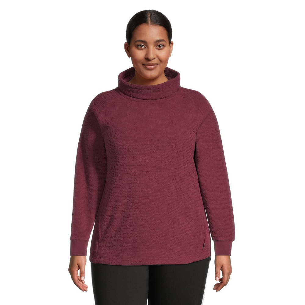Woods Women's Copeland Turtleneck Fleece Sweatshirt, Plus Size