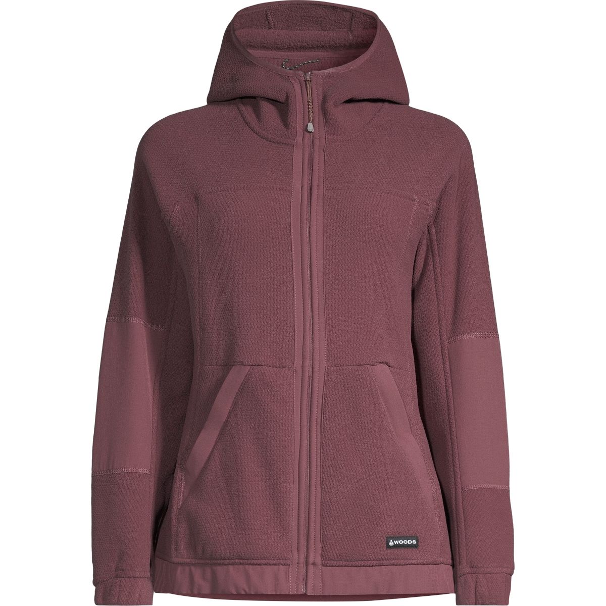 Woods Women's Alma Full Zip Hoodie, Midweight Fleece, Moisture-Wicking