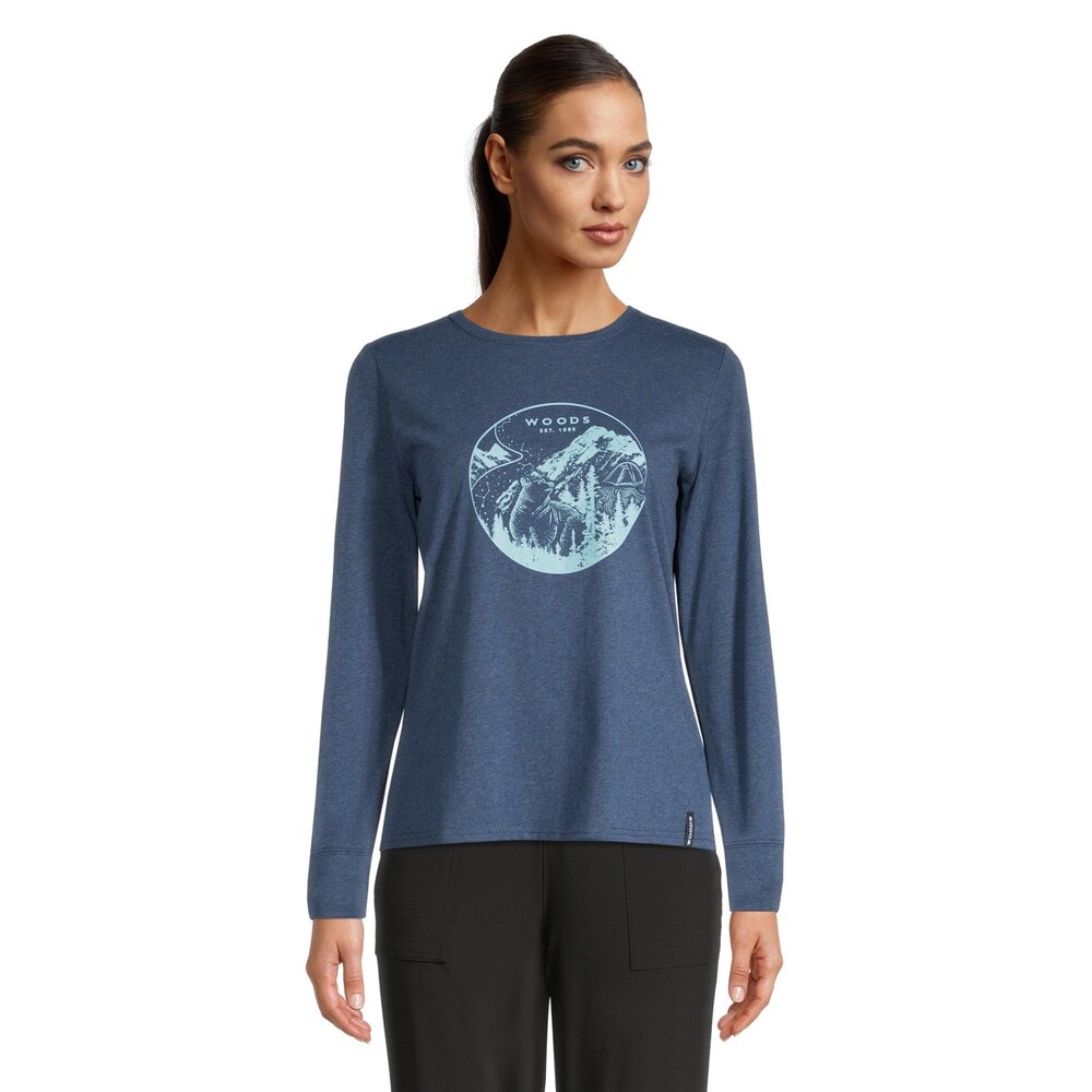 Woods Women's Cayley Graphic Long Sleeve T Shirt | SportChek