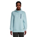 Woods Women's Farnham Turtleneck Quilted Sweatshirt Front_Flat