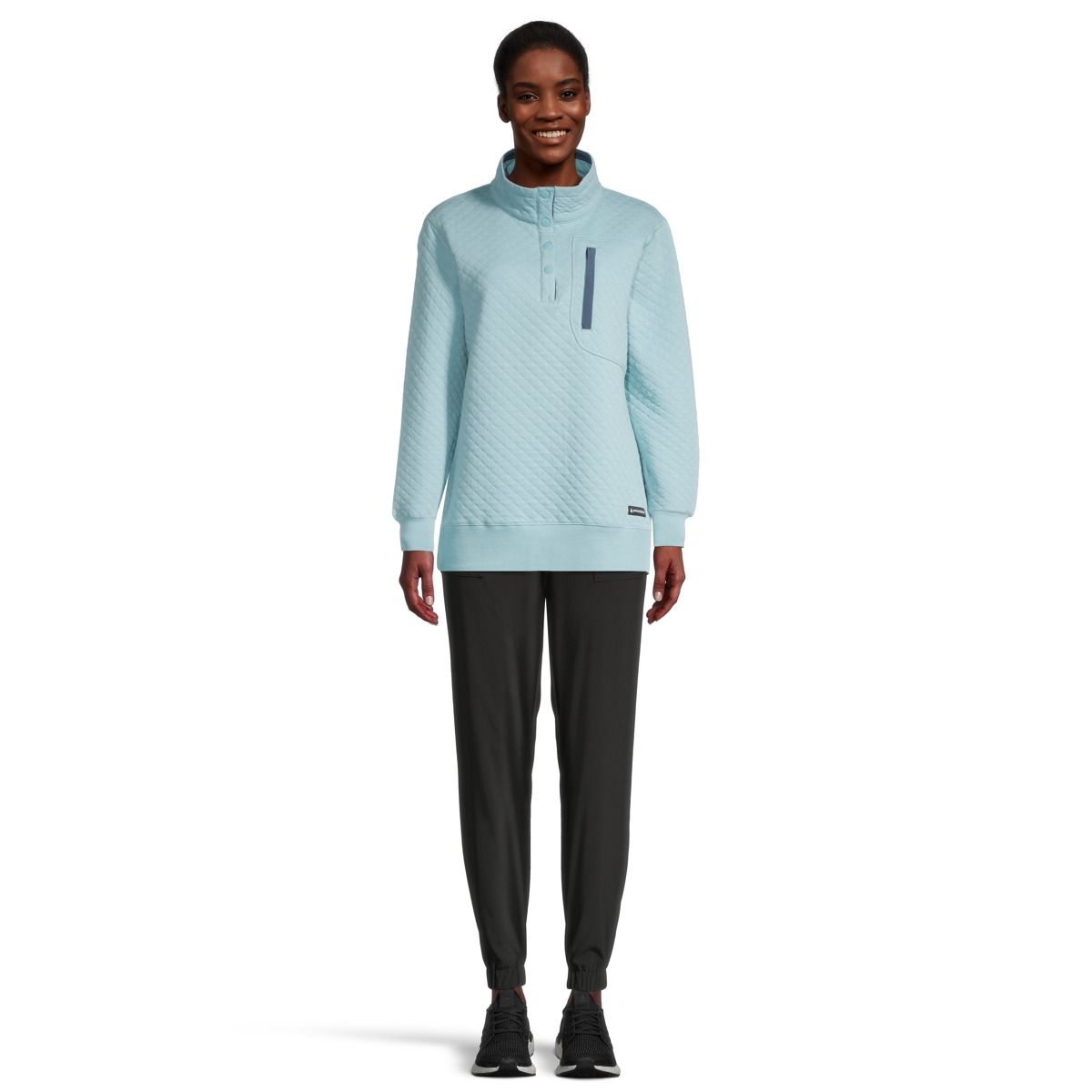 Woods women's farnham outlet quilted cotton pullover