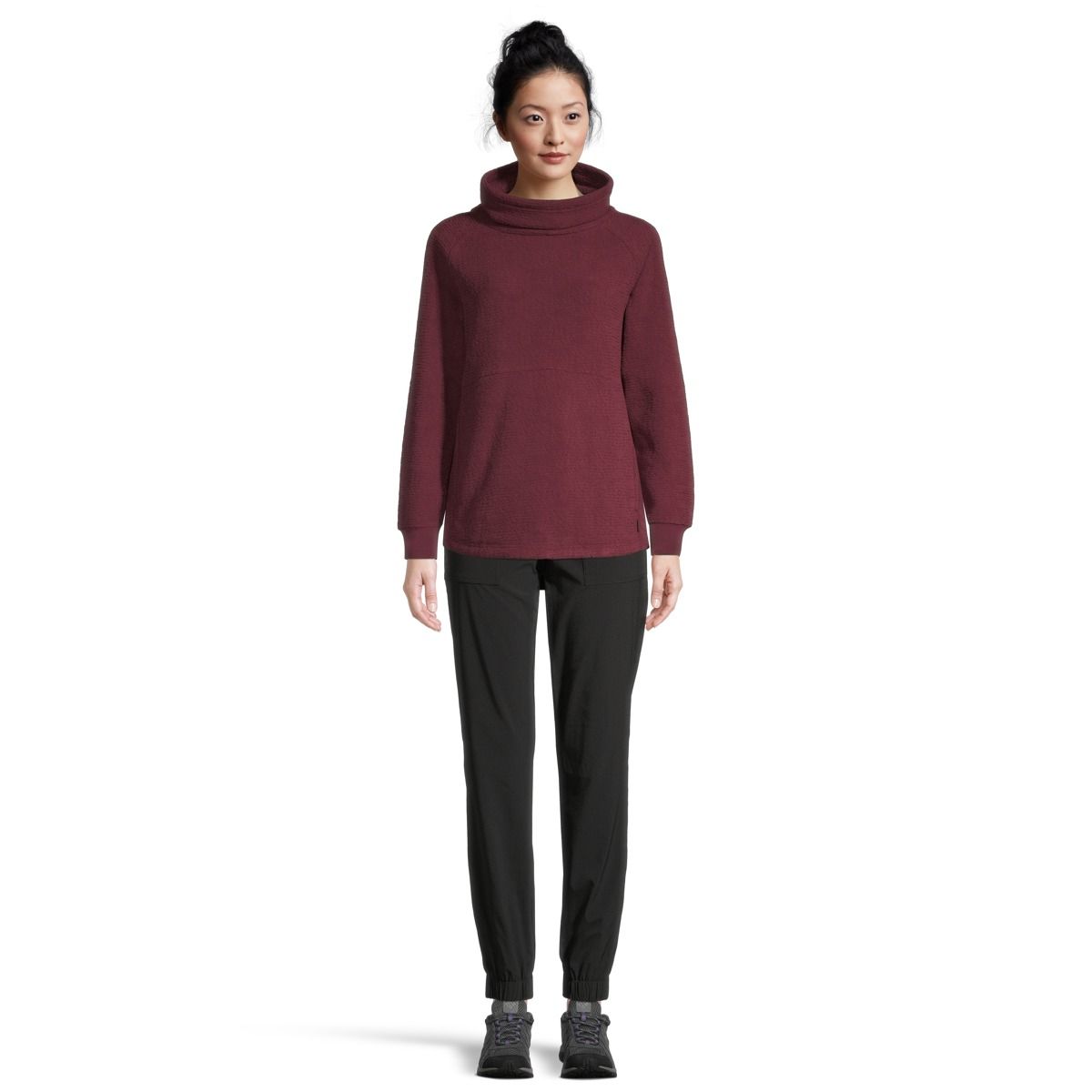 Woods Women's Copeland Turtleneck Fleece Sweatshirt, Plus Size