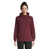 Woods Women's Copeland Turtleneck Fleece Sweatshirt, Plus Size Front_Flat