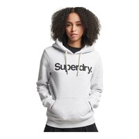 Superdry Women's CL Pullover Hoodie, Kangaroo Pocket Front_Flat