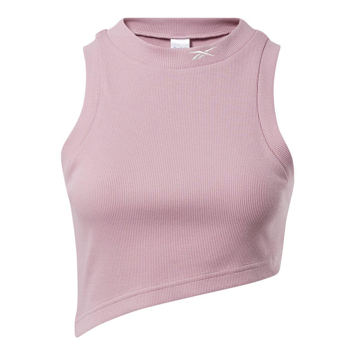 Reebok Women's Classics Ribbed Sleeveless Tank Crop Top