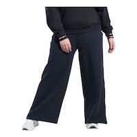 Reebok Women's Classics Wide Fit Wide Leg Pants, Casual Front_Flat