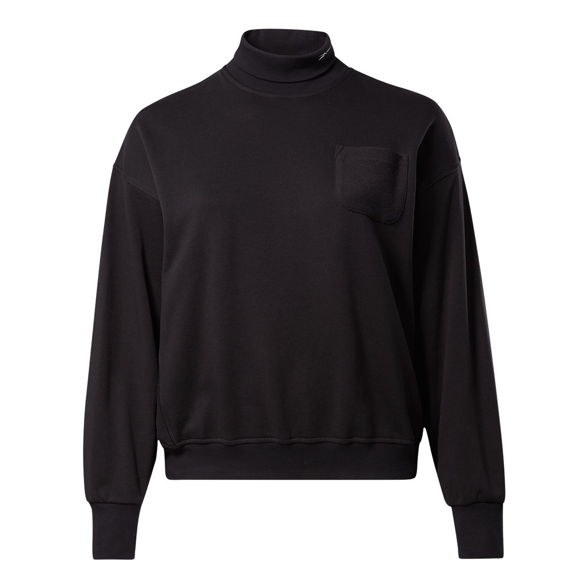 Reebok Women's Classics Wide Cotton Turtleneck Sweatshirt, Plus Size