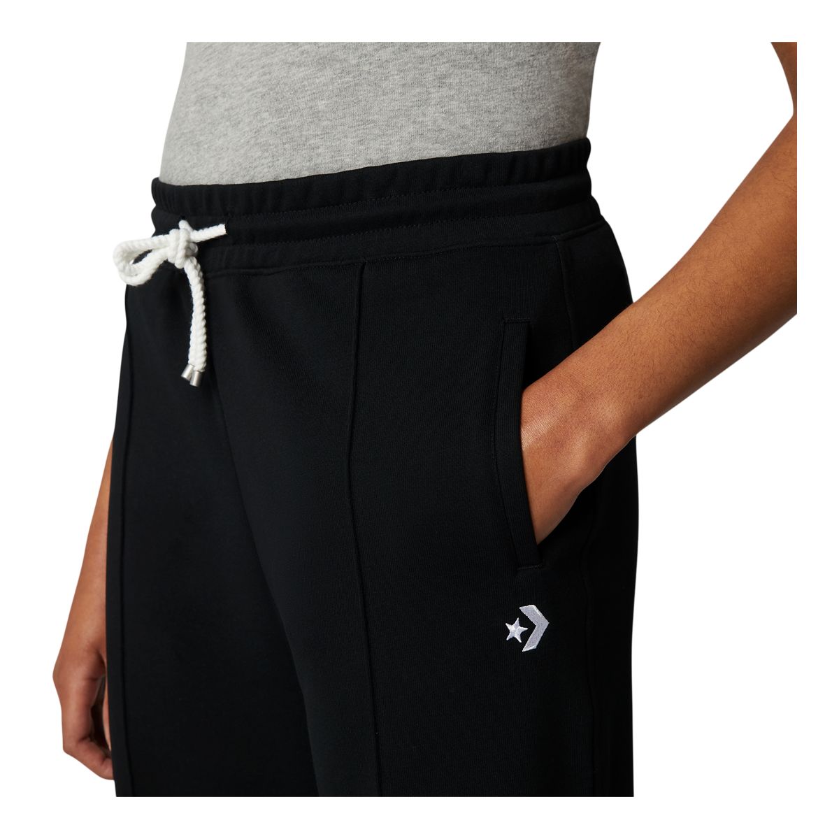 Converse Women's Wide Leg Knit Pants, Casual, Lounge, Lightweight