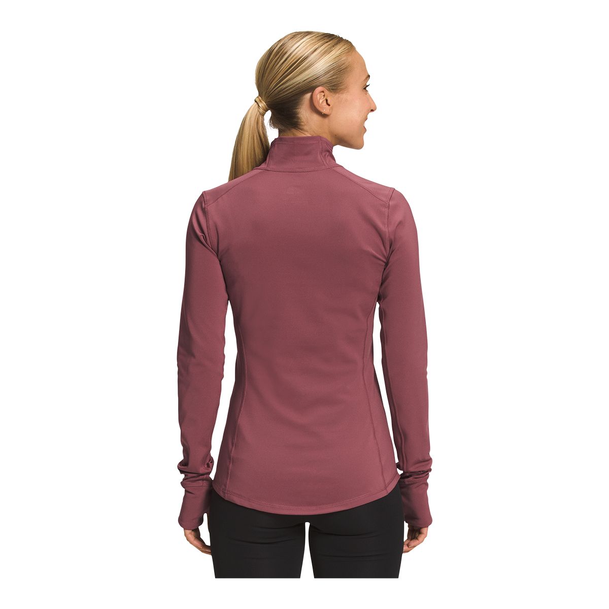 Quarter zip long on sale sleeve shirt womens