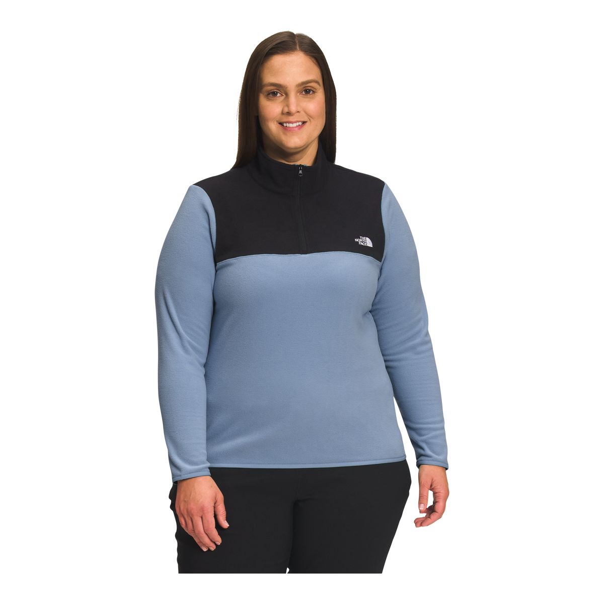 The North Face Women's TKA Glacier Quarter Zip Fleece Pullover, Plus Size