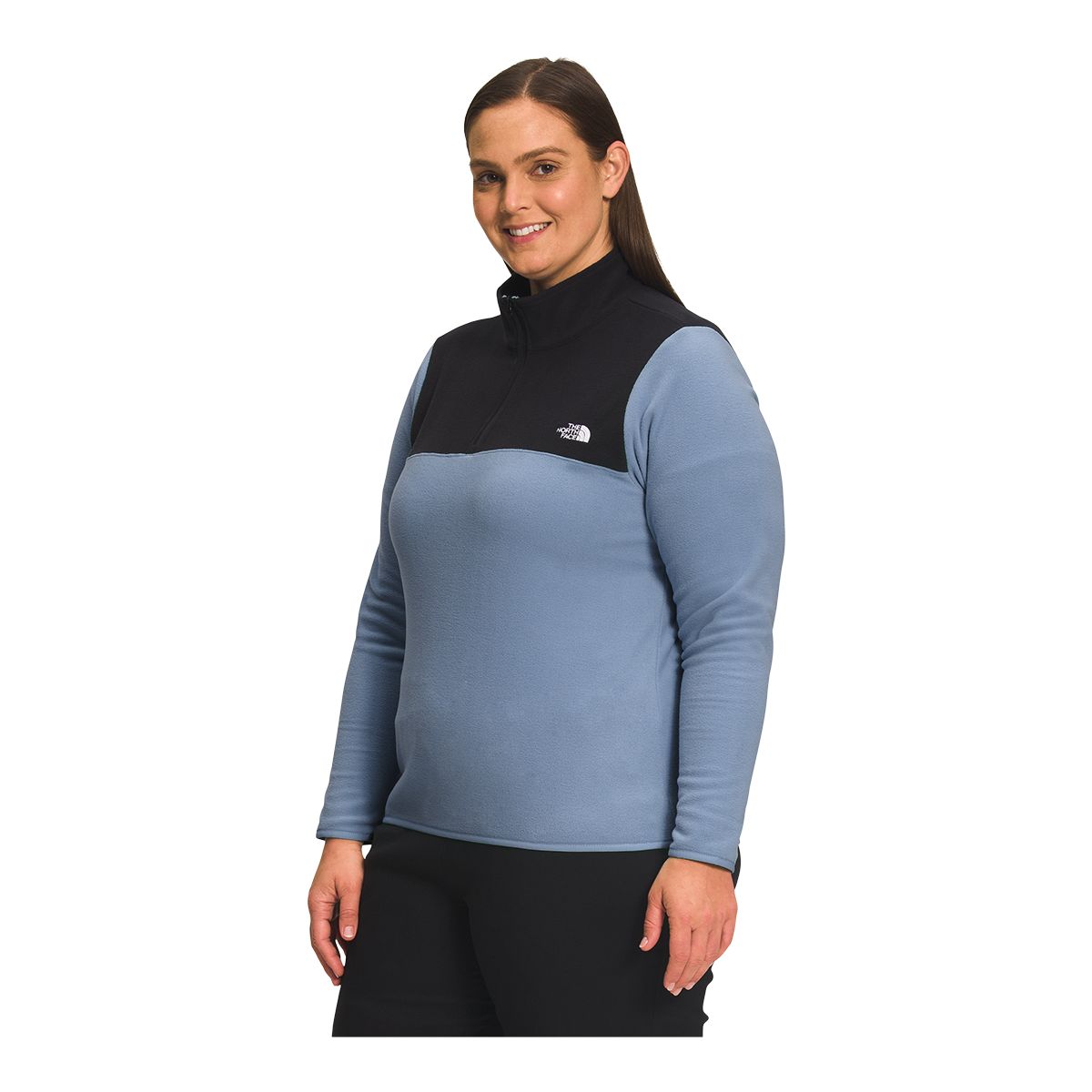 The North Face Women's TKA Glacier Quarter Zip Fleece Pullover, Plus Size
