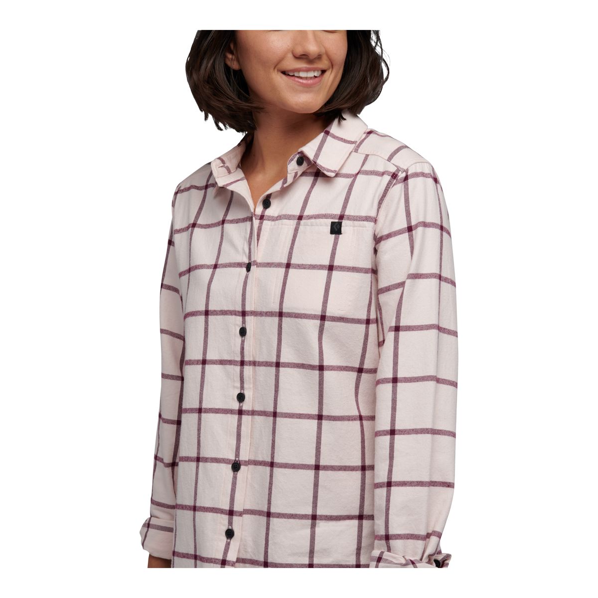 Black Diamond Women's Serenity Long Sleeve Flannel Plaid Shirt