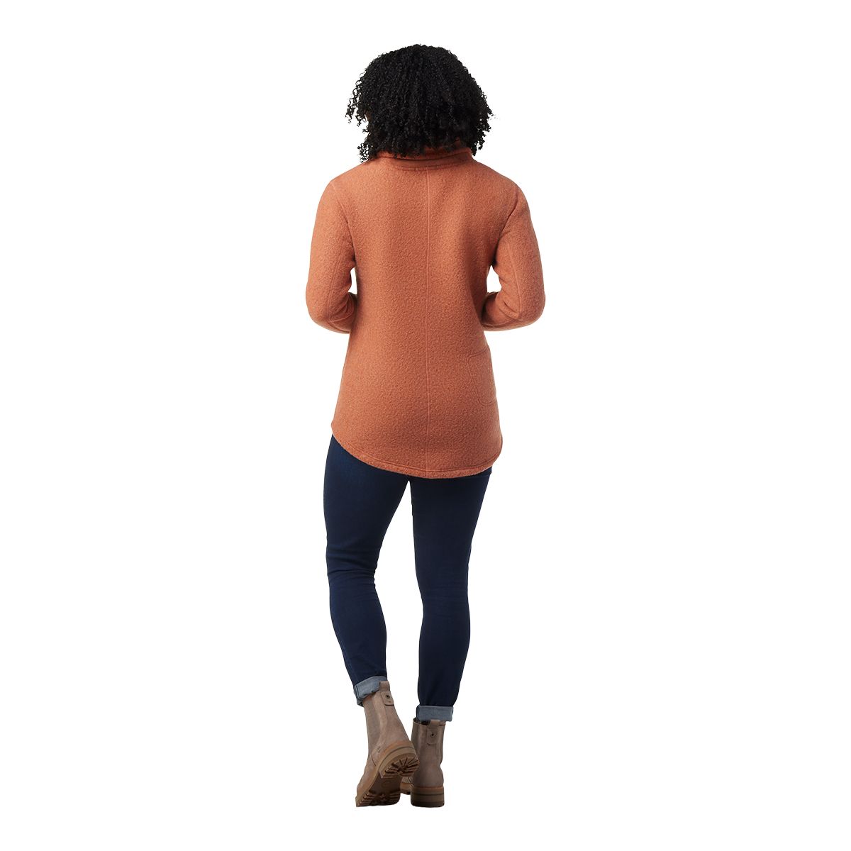 Women's Hudson Trail Fleece Full Zip - Orange Rust Heather