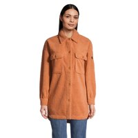 Roxy Women's Over And Out Button Up Fleece Shacket, Oversized Front_Flat