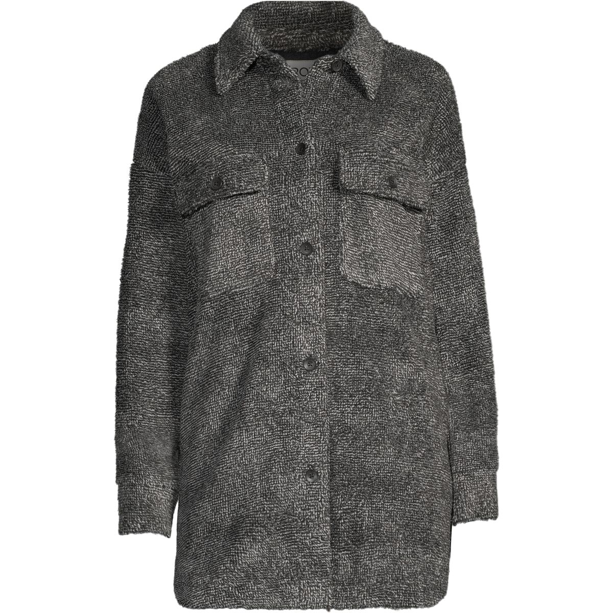 Roxy Women's Over And Out Button Up Fleece Shacket, Oversized