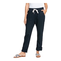 Roxy Women's On The Seashore Pants, Casual, Straight Front_Flat
