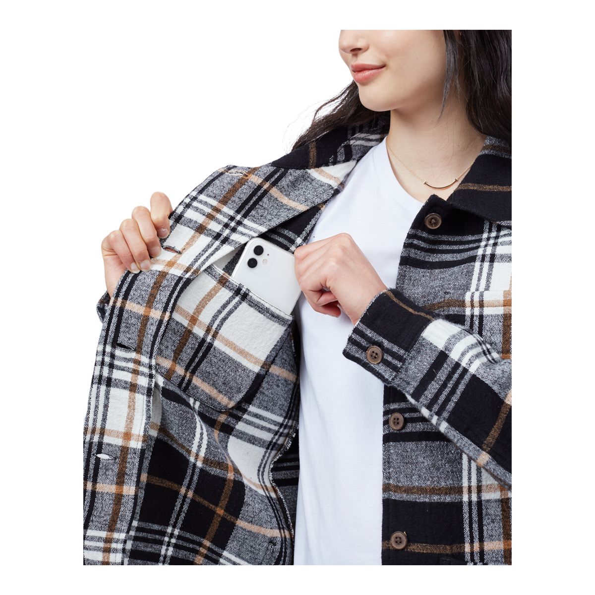 tentree Women's Flannel Utility Jacket