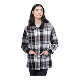 tentree Women's Flannel Utility Jacket Front_Flat
