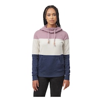 tentree Women's TreeFleece Blocked Banshee Hoodie Front_Flat