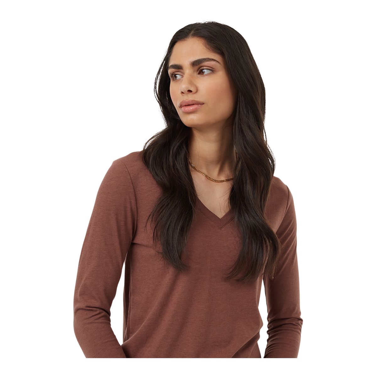 tentree Women's TreeBlend V-Neck Long Sleeve T-Shirt