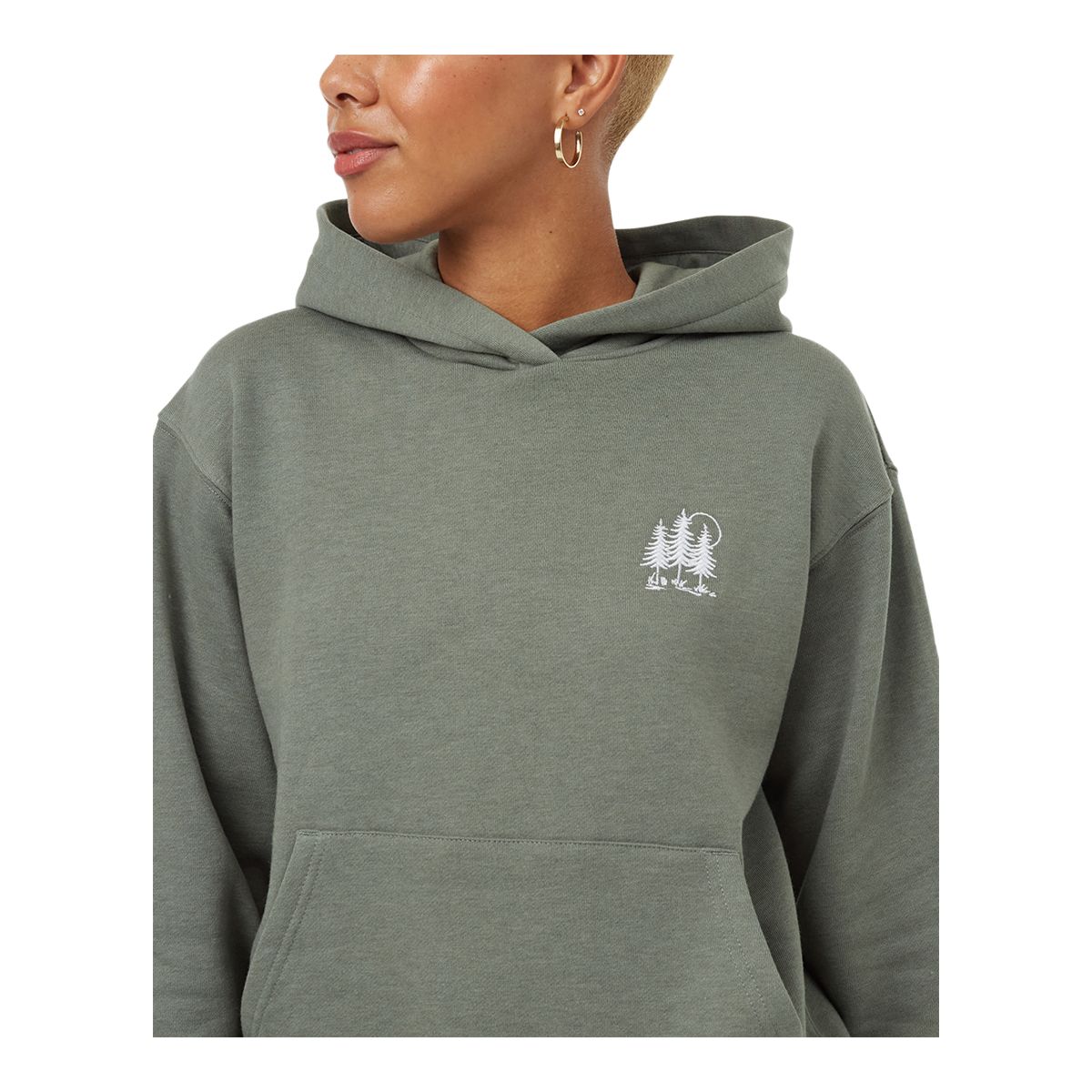 tentree Women's TreeFleece Golden Spruce UPD Hoodie
