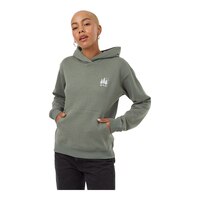 tentree Women's TreeFleece Golden Spruce UPD Hoodie Front_Angled_Left