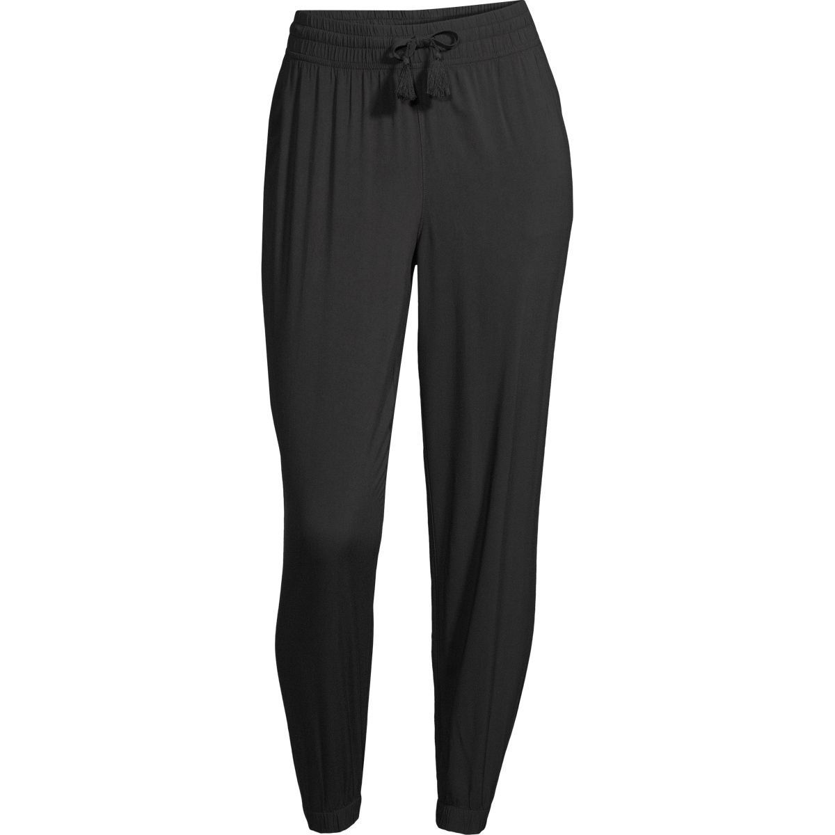 Women's Regular Fit Joggers Track Pants- Black