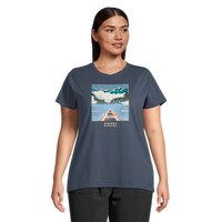 Woods Women's Plus Size Cayley Canoe T Shirt Front_Flat