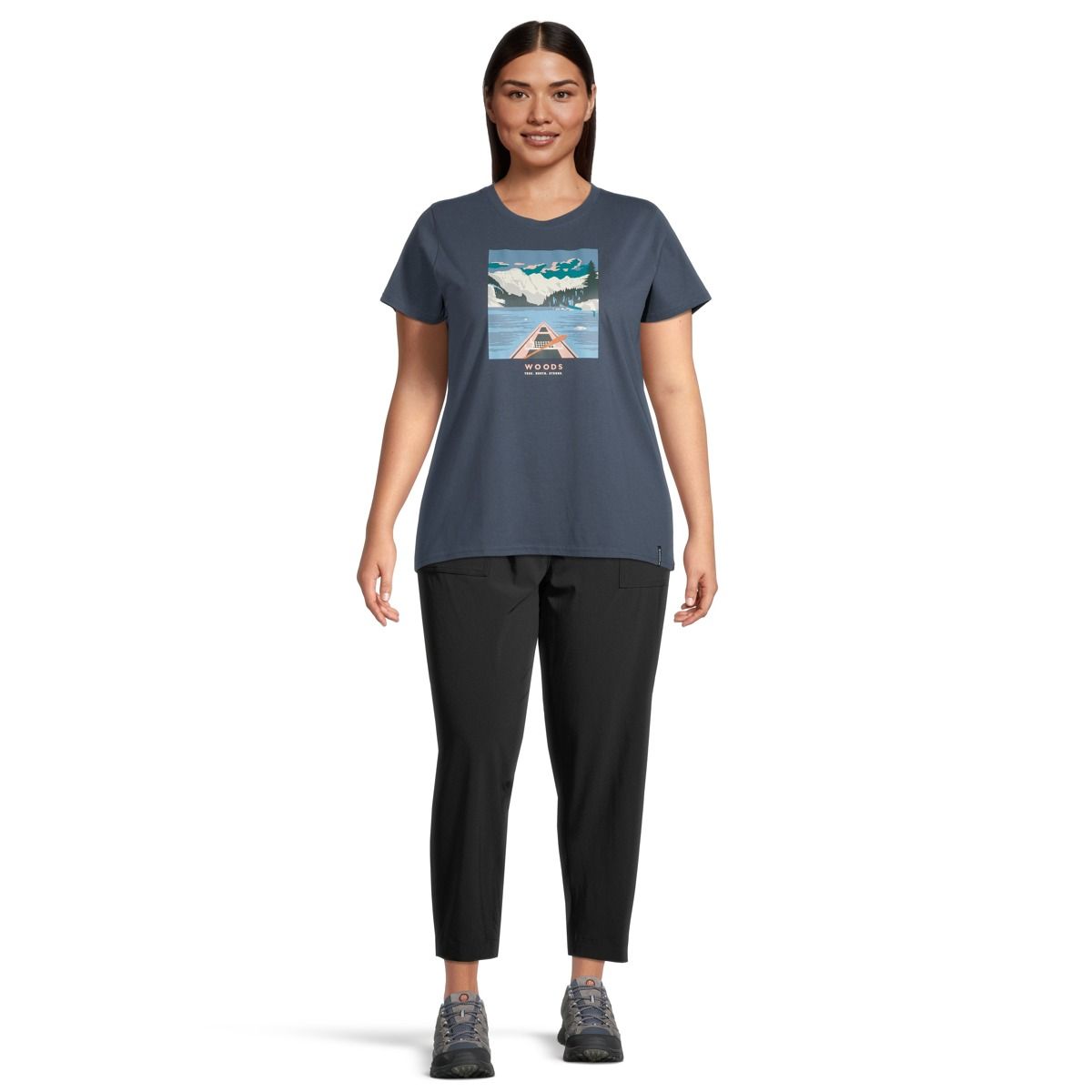 Woods Women's Plus Size Cayley Canoe T Shirt