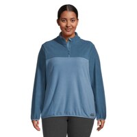 Woods Women's Blakiston Plus Size Quarter Zip Front_Flat