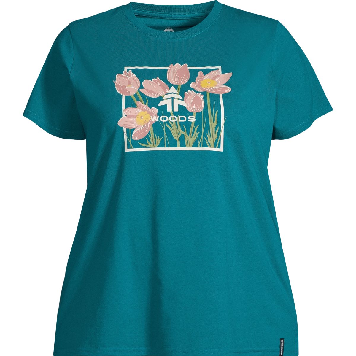 Woods Women's Plus Size Cayley Floral T Shirt